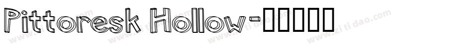 Pittoresk Hollow字体转换